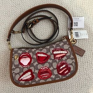 Coach X Tom Wesselmann Swinger Bag In Signature Textile Jacquard